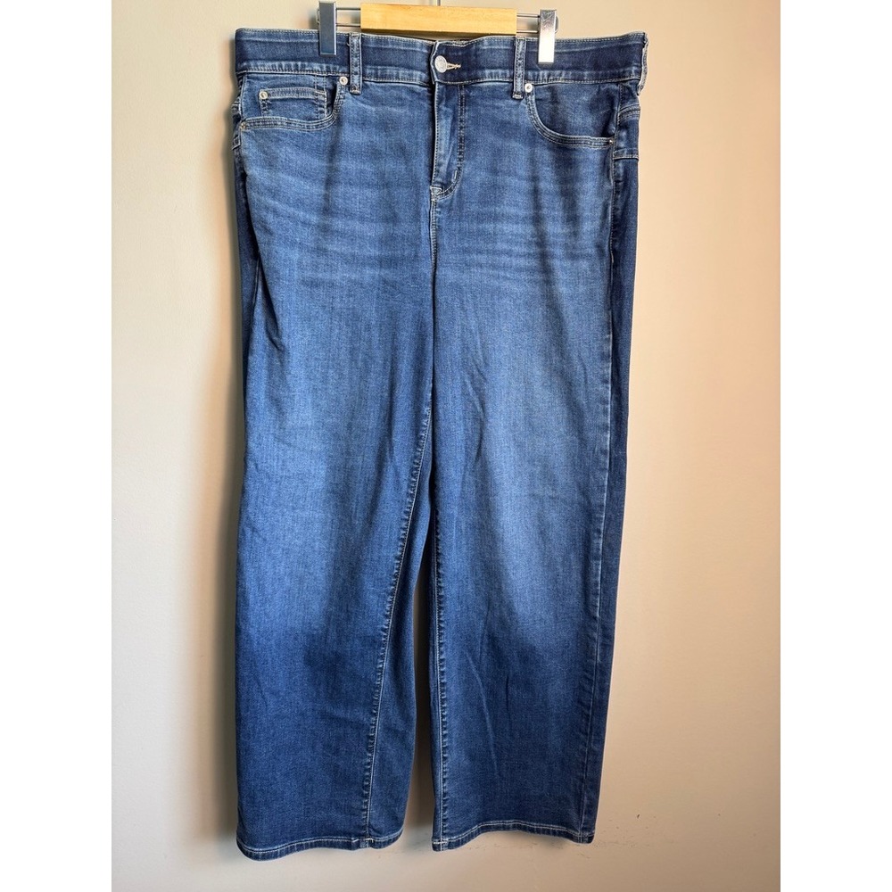 Torrid Bombshell Wide Leg Super Soft Jeans Womens 18T Blue Denim Comfort Casual